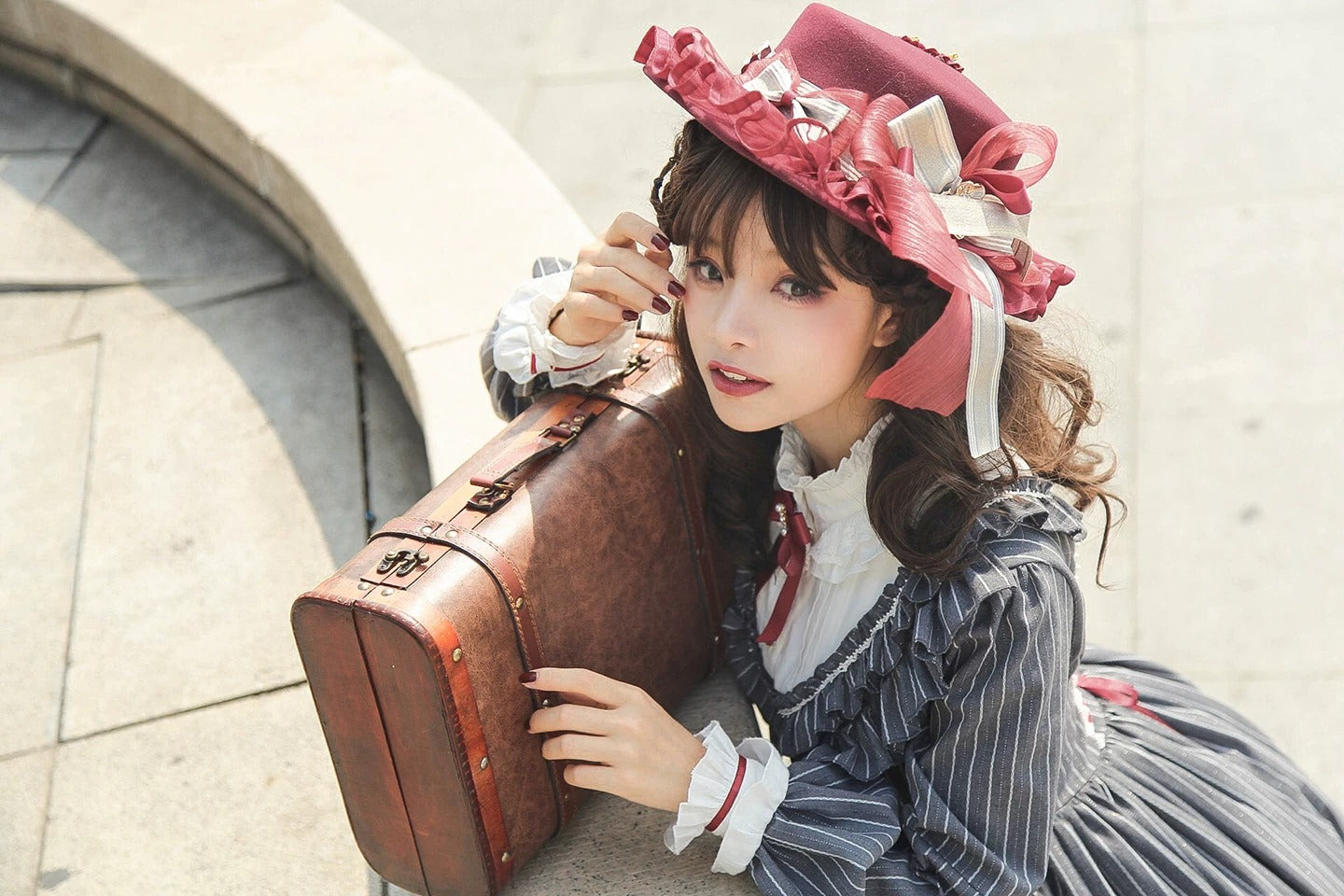 【受注予約~9/6】フィレンツェの旅人 ワンピース・ハットセット【Fantastic Wind】