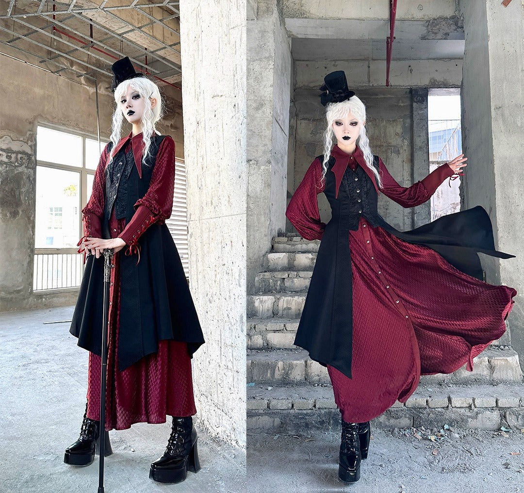 【受注予約~10/16】Twin Dragon ロングブラウス【麋鹿】