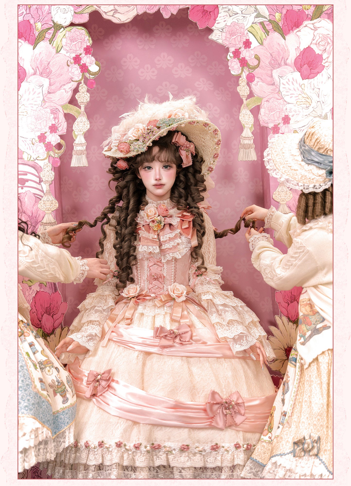 【受注予約~2/18】花のロンド ワンピース【Drunk Coco】