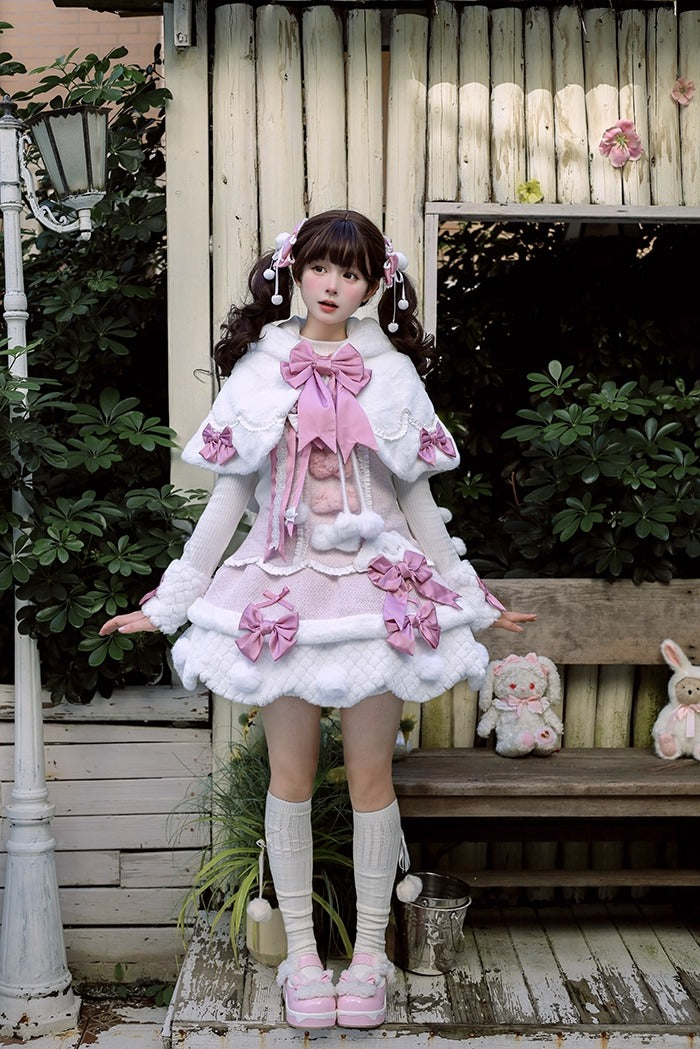 【受注予約~10/23】Frosted Sugar Rabbit ケープ【双生小熊】