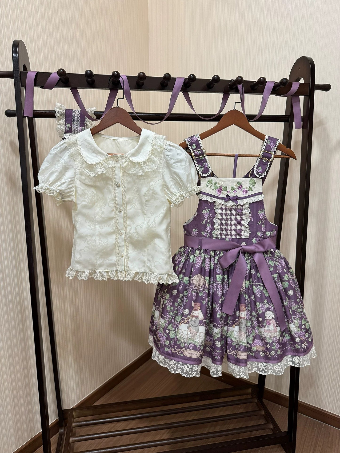 【受注予約~7/29】Vineyard Serenade ブラウス【TwilightCrush】