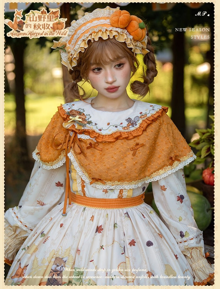 [Pre-orders open until October 2nd] Autumn Harvest in the Hill One-Piece Dress [Flowers and Pearl Box]