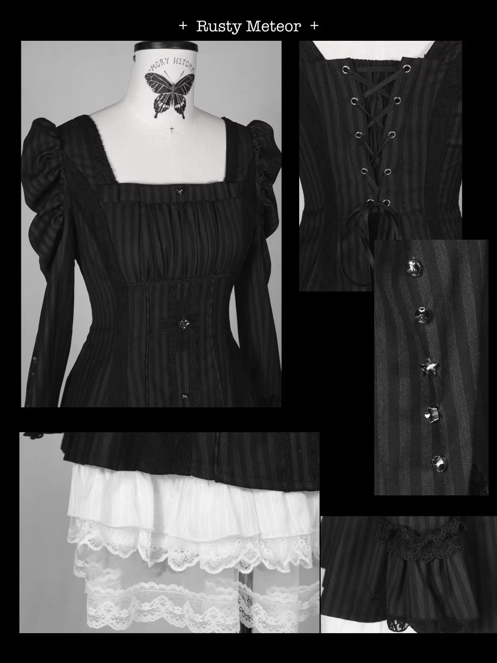 【受注予約~3/23】Embroidered Star ワンピース【魔女販售】