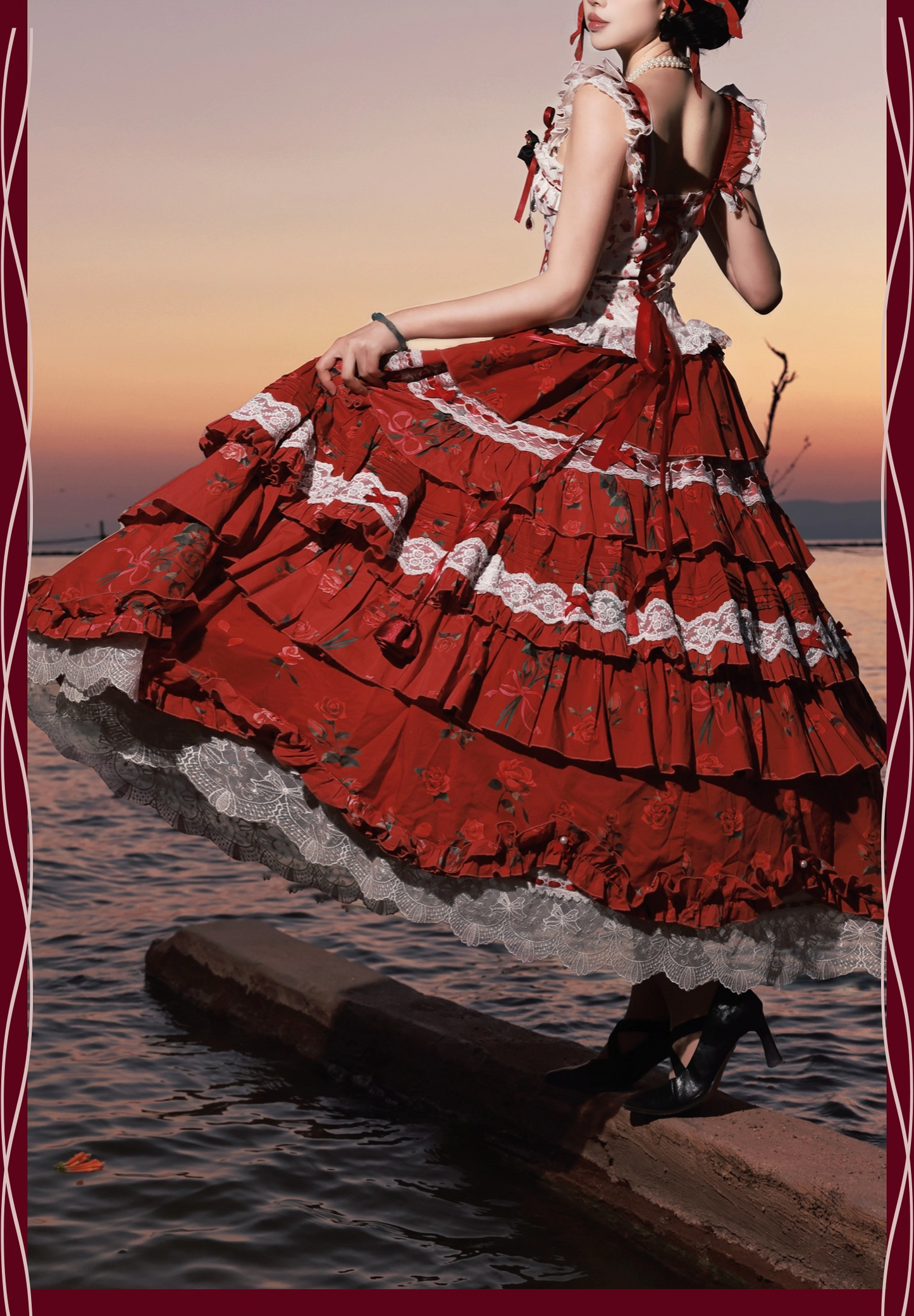 【受注予約~2/18】Little Rose ワンピース【signorina】