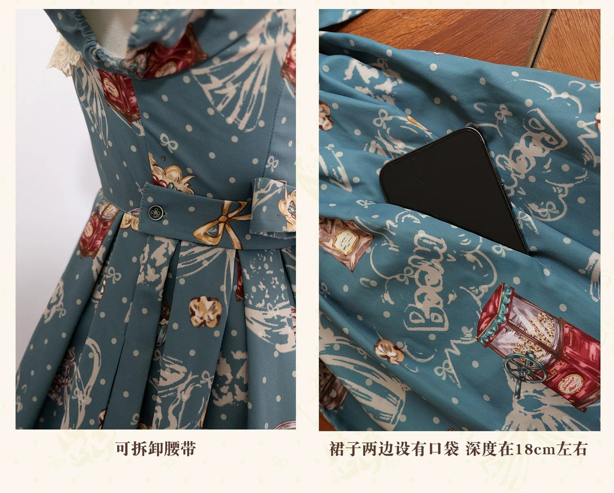 【受注予約~10/15】Popcorn Bear ワンピース【甜蜜夢境】