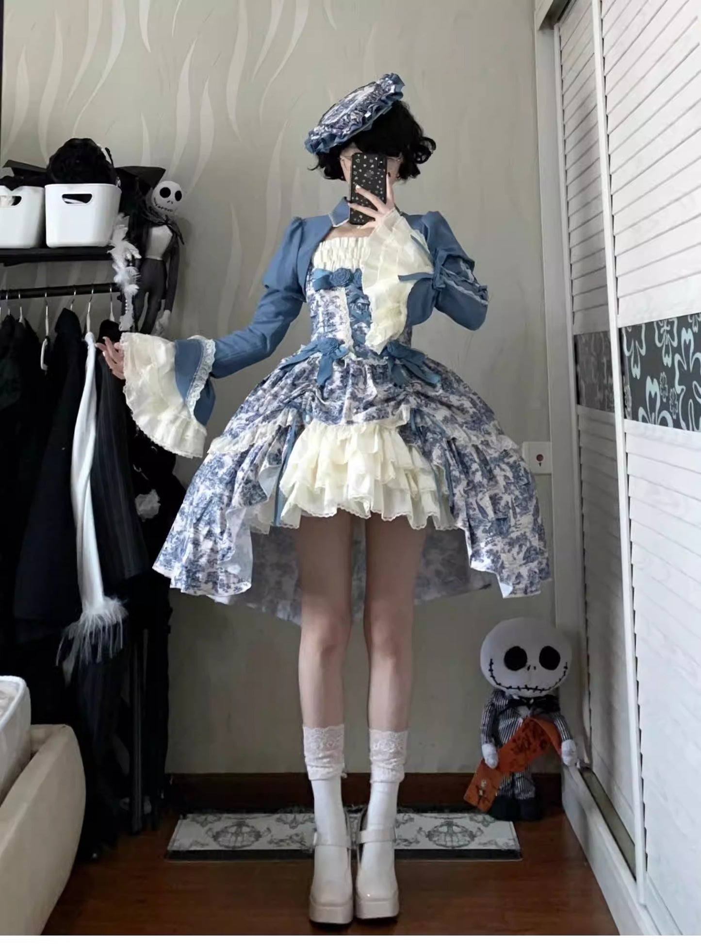 【受注予約~3/1】トワルドジュイ ボレロ付きジャンパースカートセット【小欣】