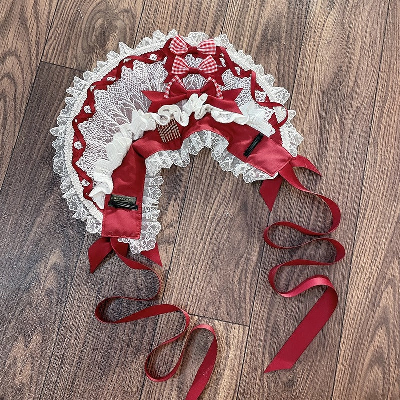 レースデコレーション ハーフボンネット【妹抖手作工作屋】 – Epetice