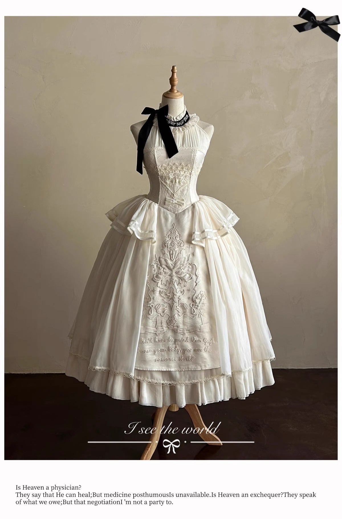 【受注予約~1/13】Liberty Letter ワンピース【Snow】