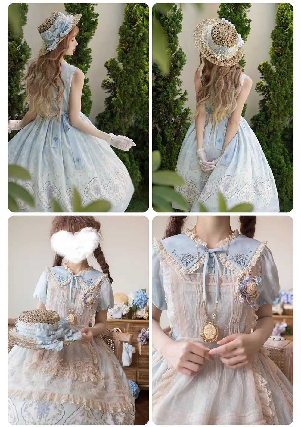 【受注予約~2/26】わすれな草の帽子【LittlePlum】