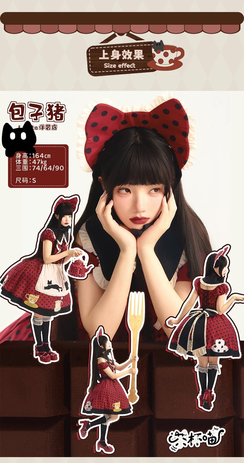 【受注予約~8/18】Teacup Kitty ワンピース・フルセット【包子猪】