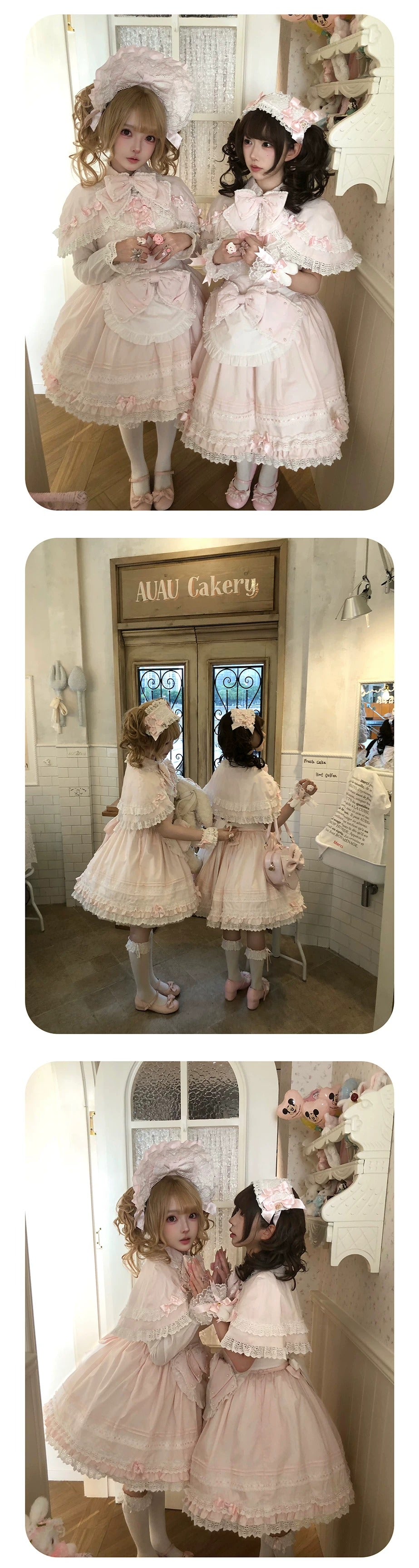 【受注予約~10/13】Pearl Doll ジャンパースカート・ワンピース【Sheep Puff】