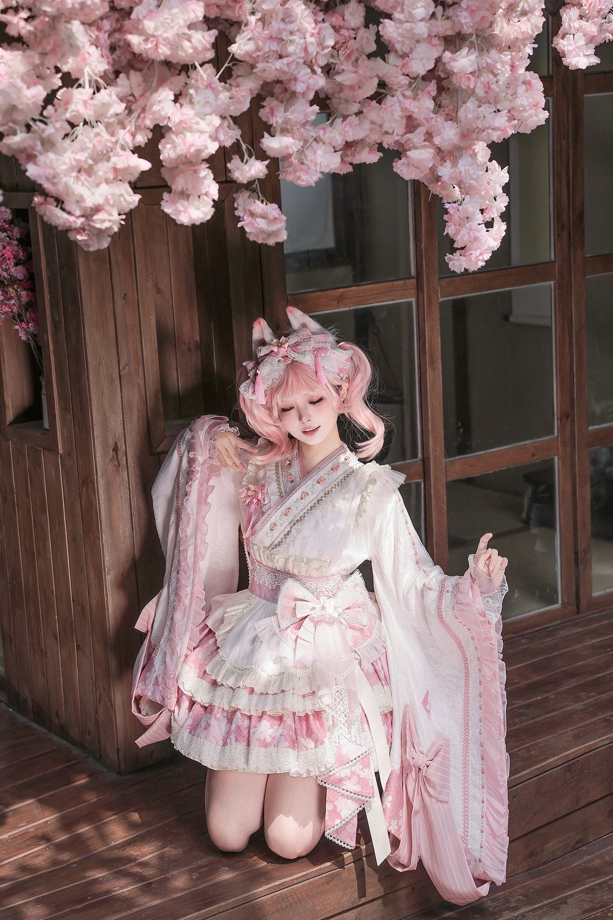 【受注予約~11/5】狐の嫁入り -SAKURA 2026 ver.- セットアップ【Felinae Cookie】