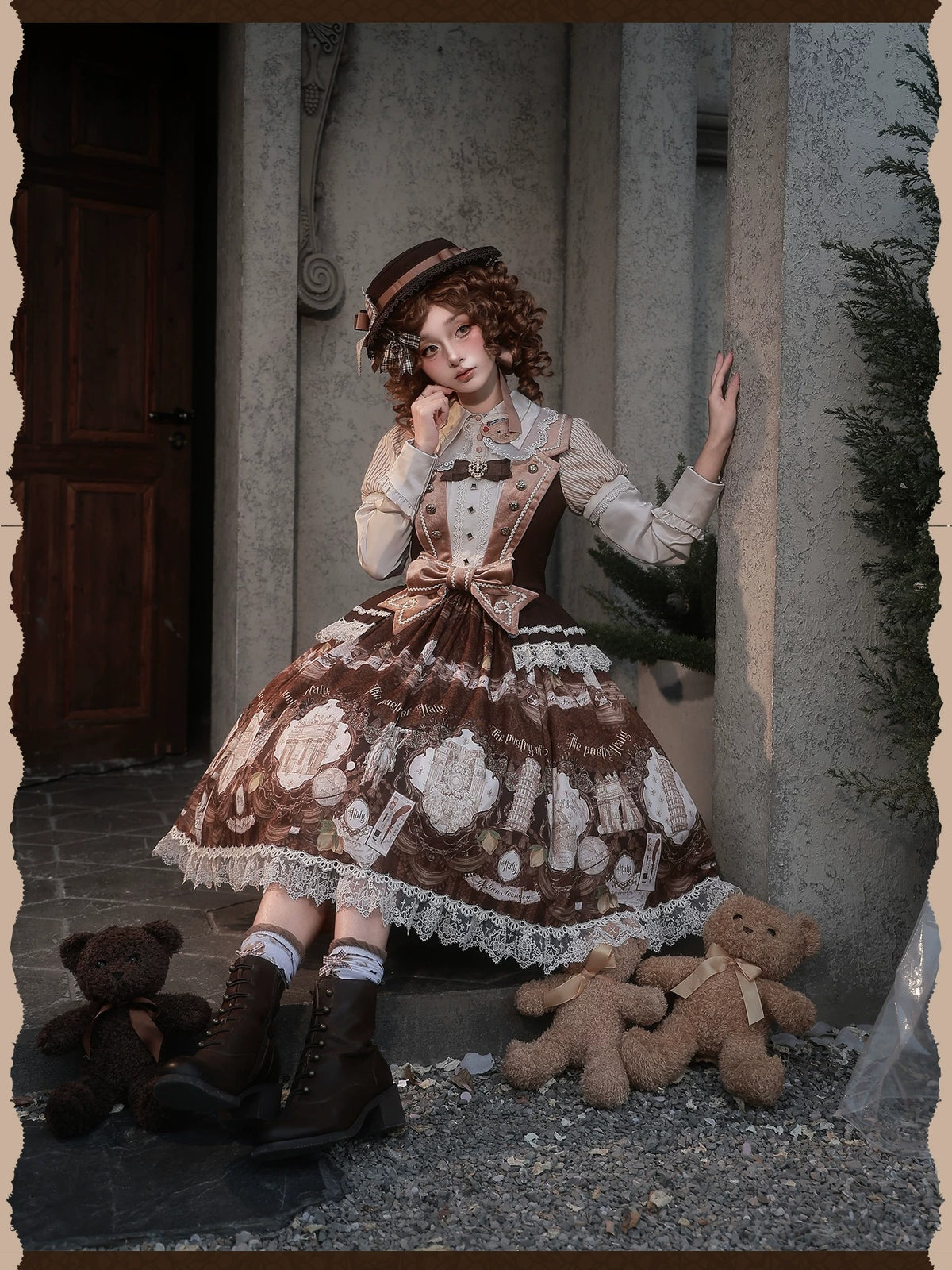 【受注予約~11/5】イタリア旅行記 ワンピース・ジャンパースカート・スカート【Alice Girl】
