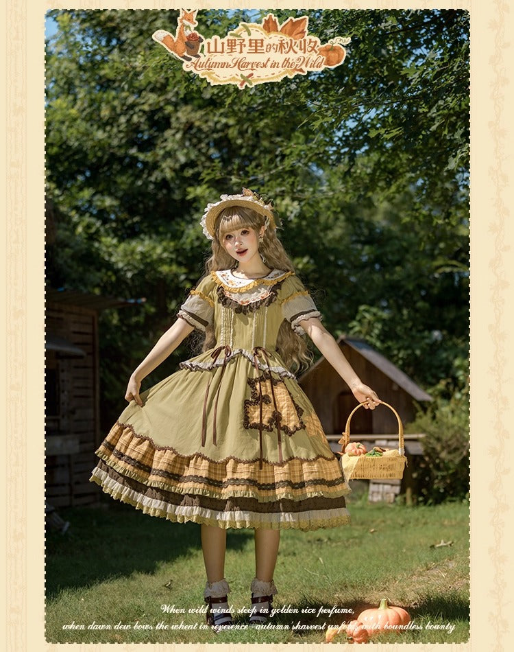 [Pre-orders open until October 2nd] Autumn Harvest in the Hill One-Piece Dress [Flowers and Pearl Box]