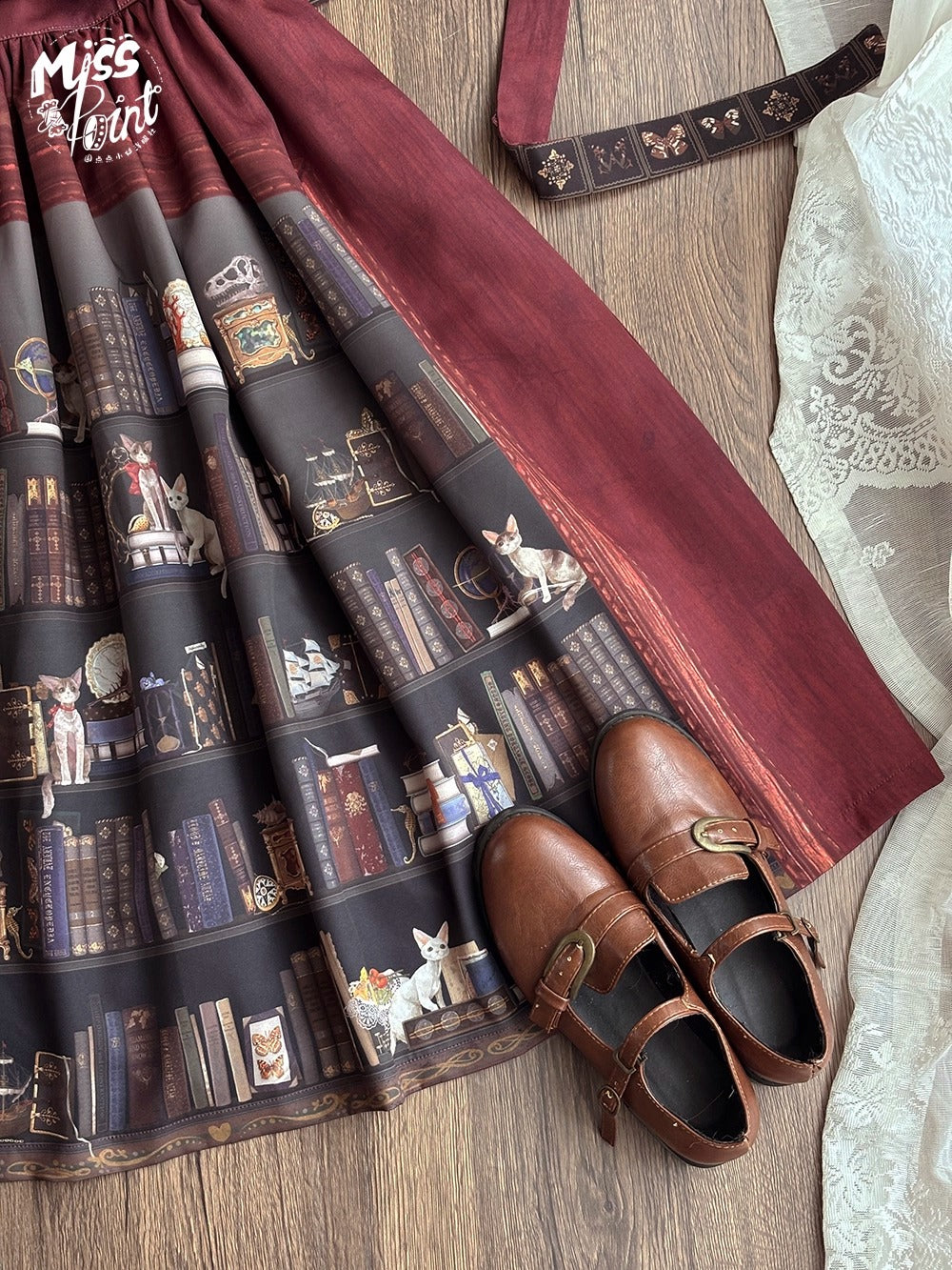 【受注予約~11/6】German Bookshelf ジャンパースカート【Miss Point】