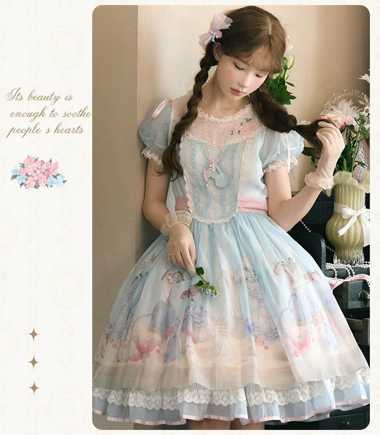 【受注予約~4/29】Fenton Curio Cabinet ワンピース・ジャンパースカート・エプロン【花与珍珠匣】