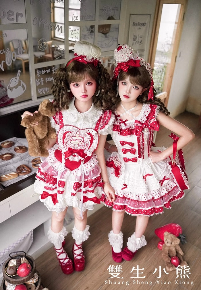 【受注予約~9/25】Eat Cake アクセサリー【双生小熊】