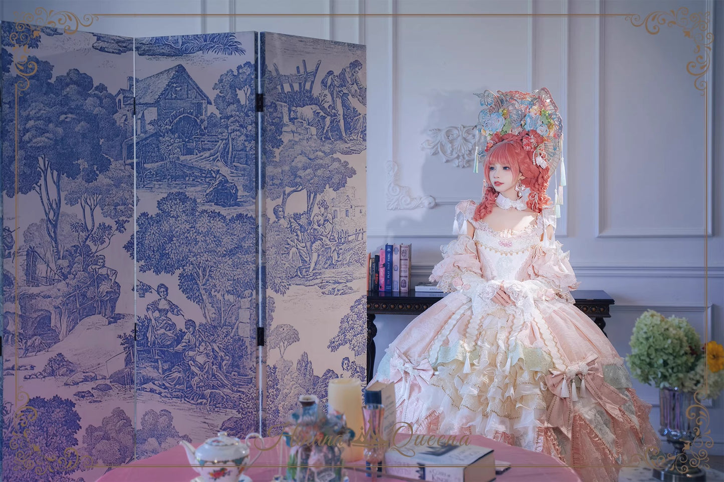 【受注予約~9/15】Crimson-Bee ワンピース【Hinana Queena】