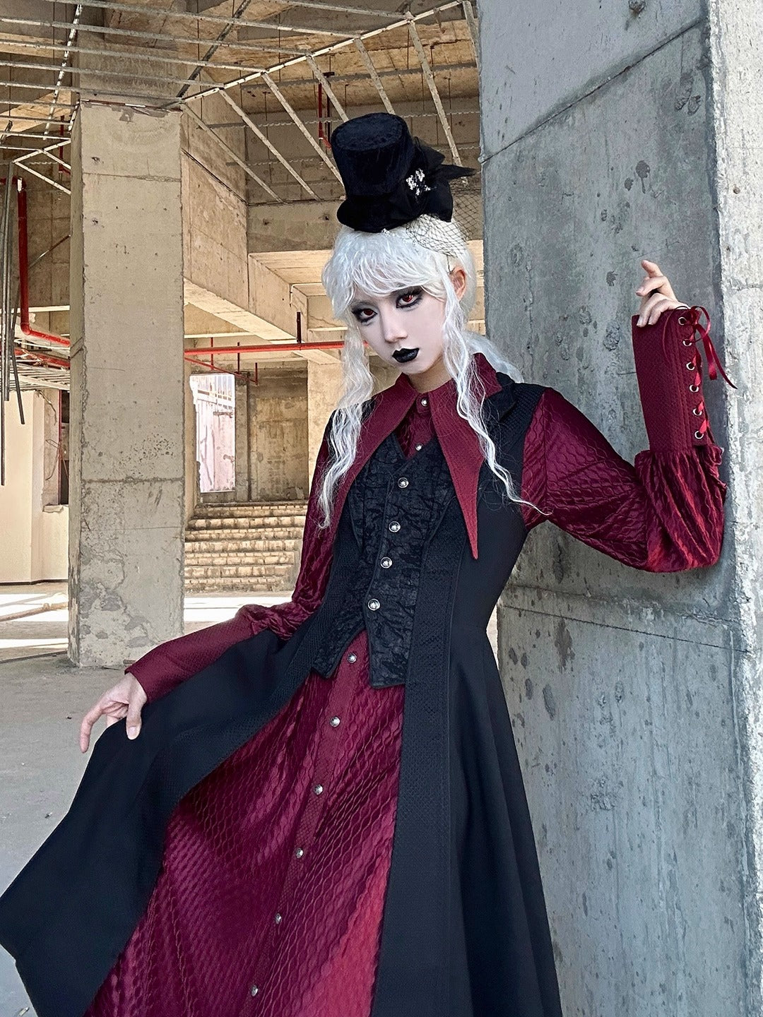 【受注予約~10/16】Twin Dragon ロングブラウス【麋鹿】