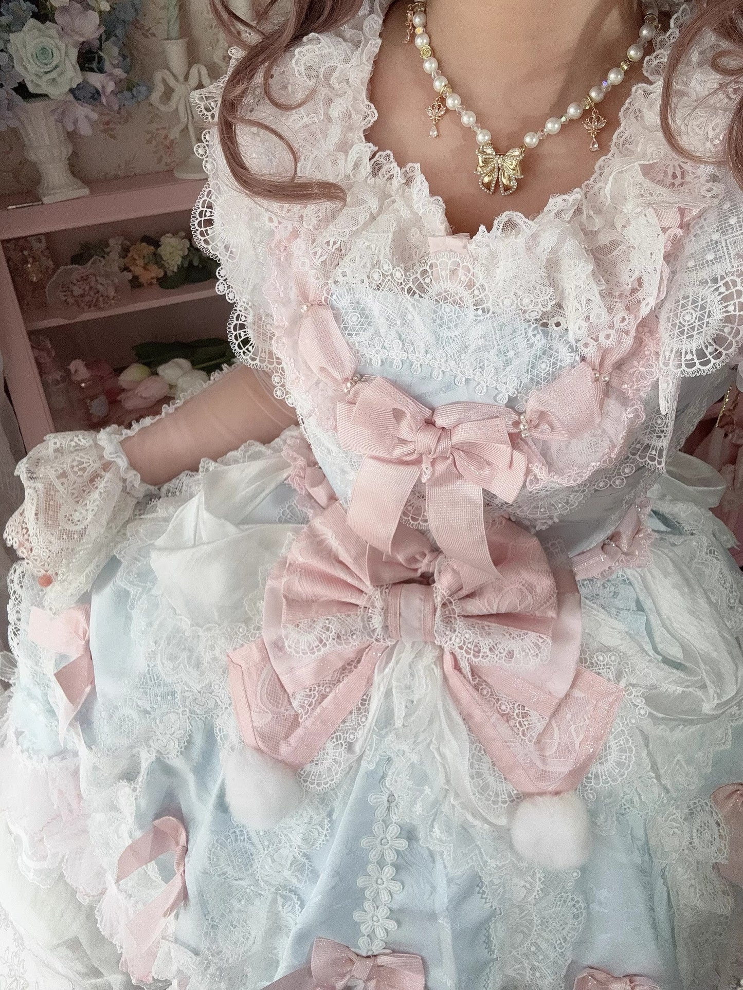 【受注予約~1/31】スクエアネックブラウス【梅子】