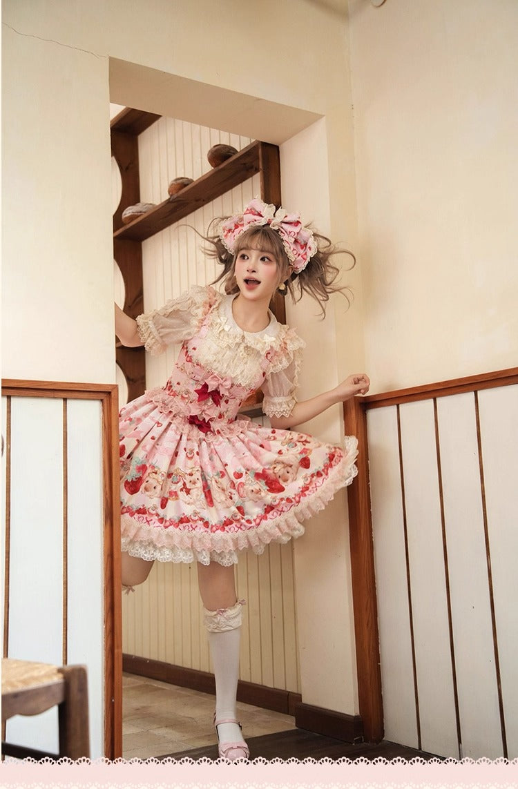 【受注予約~10/14】モルモットベリー ジャンパースカートセット【櫻姫】