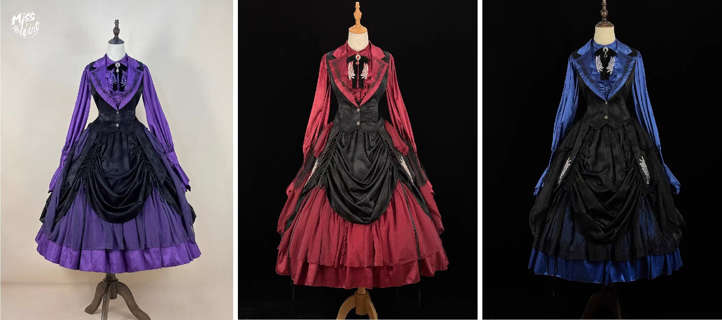 【受注予約~2/24】Returning on a Moonlit Night スカート【Miss Point】