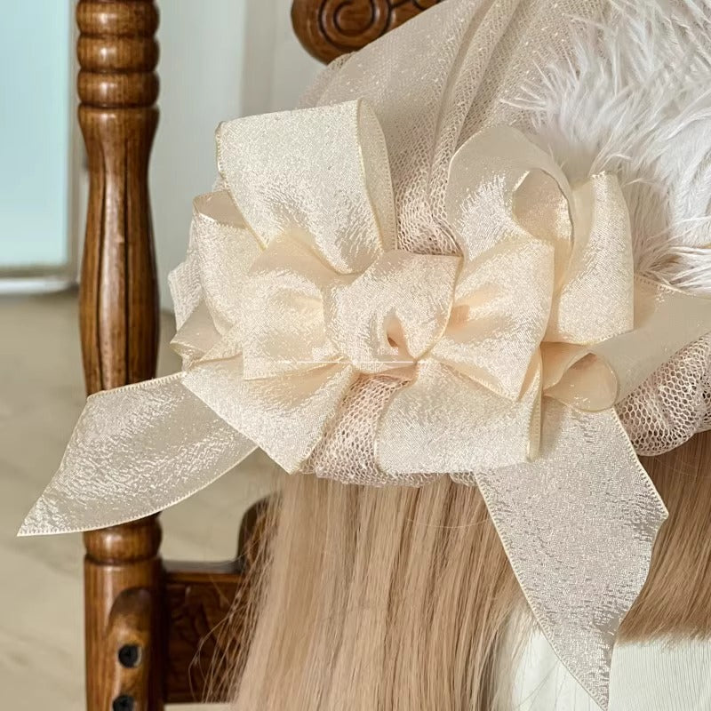 ドットチュールカクテルハット【妹抖手作工作屋】