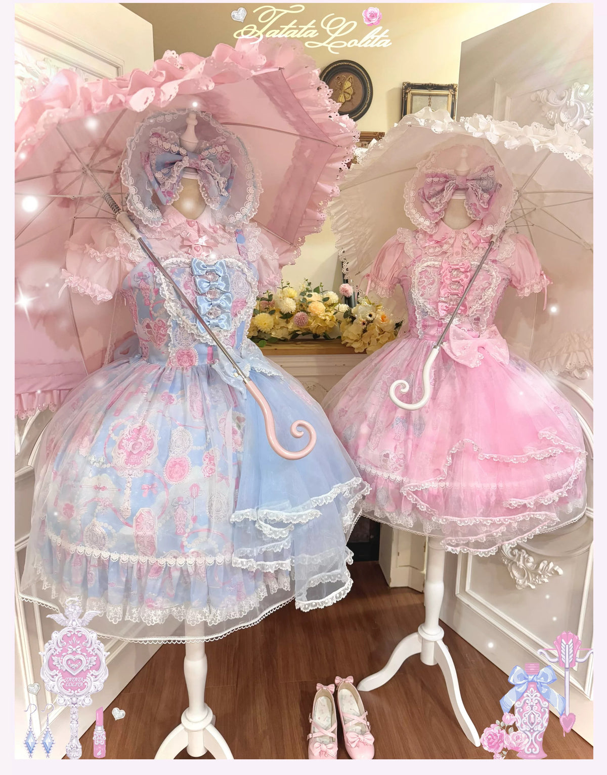 Lady Bouquet ジャンパースカート【TaTaTa Lolita】