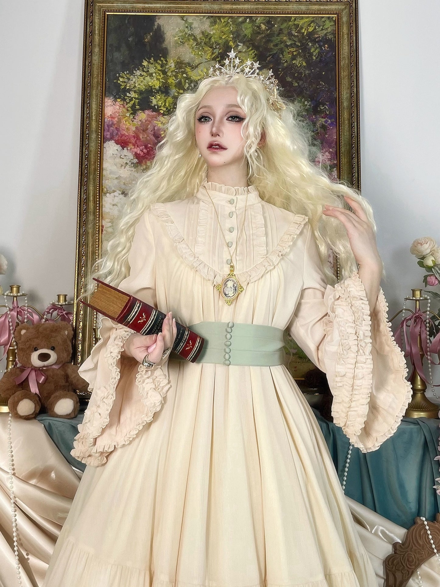 【受注予約~9/25】Princess of Windsor ワンピース・姫袖(プラスロング丈)【Little Dipper】