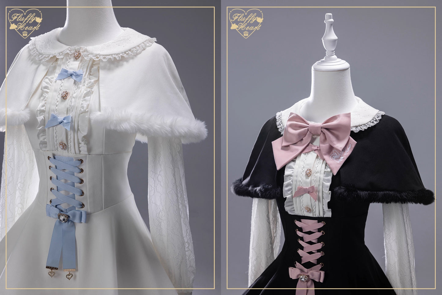 ふわふわファーセットアップ【Fluffy Heart×momo】