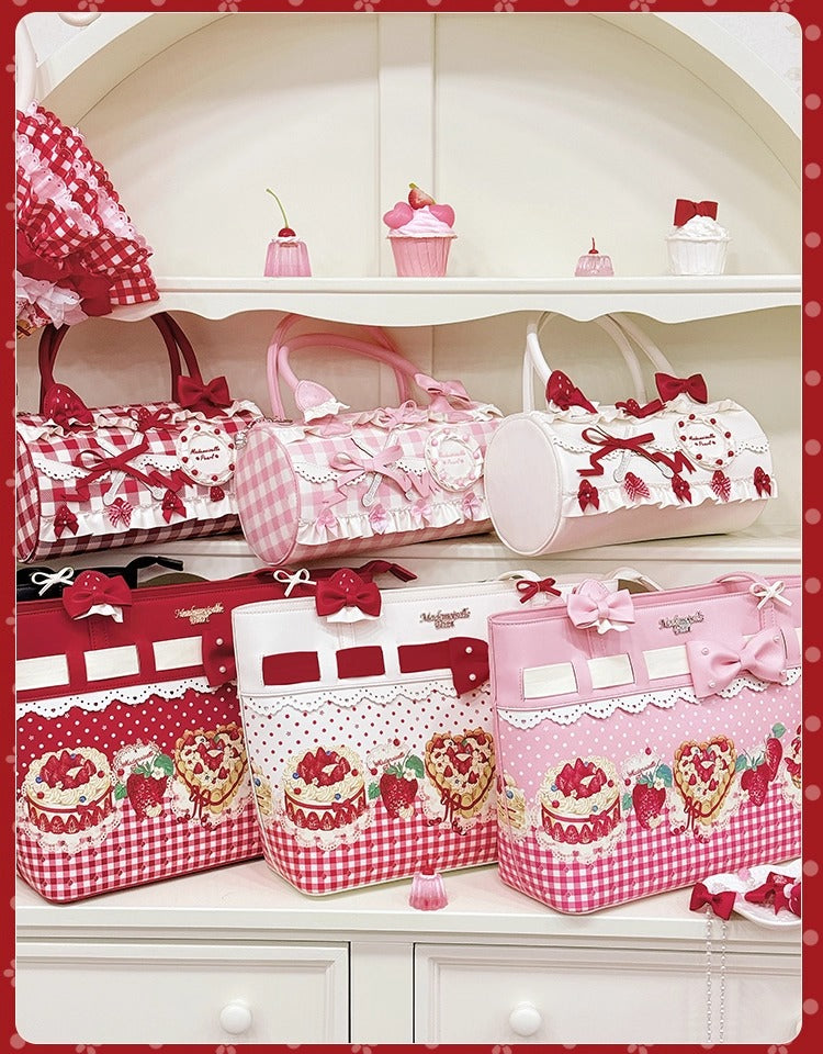 【受注予約~11/18】Strawberry Cake Illustration トートバッグ【花与珍珠匣】