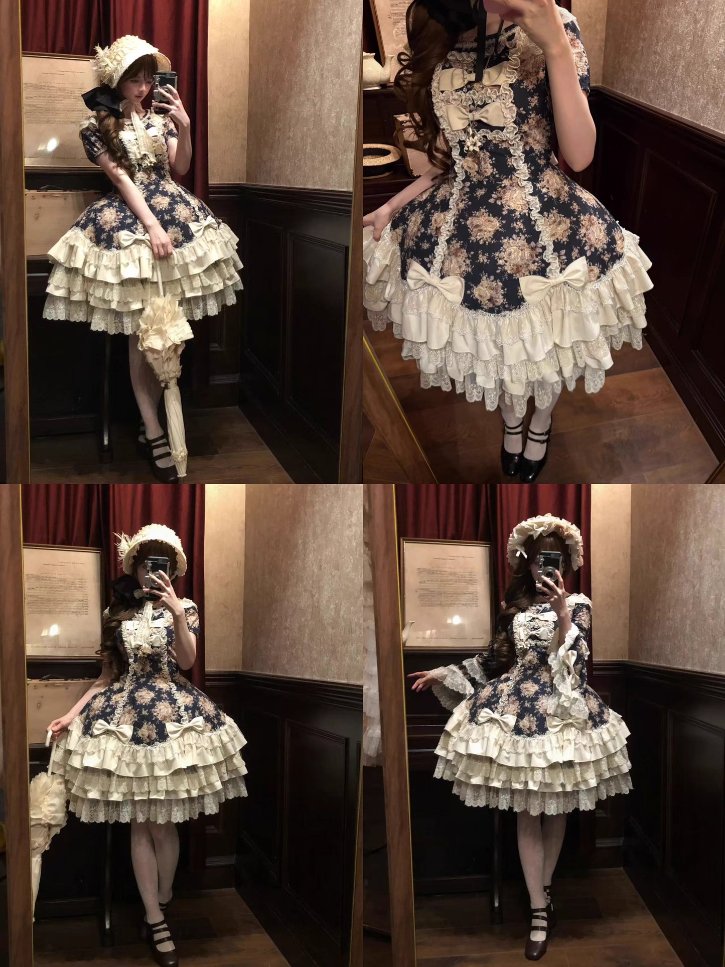【受注予約~3/17】Diana Rose ワンピース(花柄Ver.)【NiUNiUQ7】