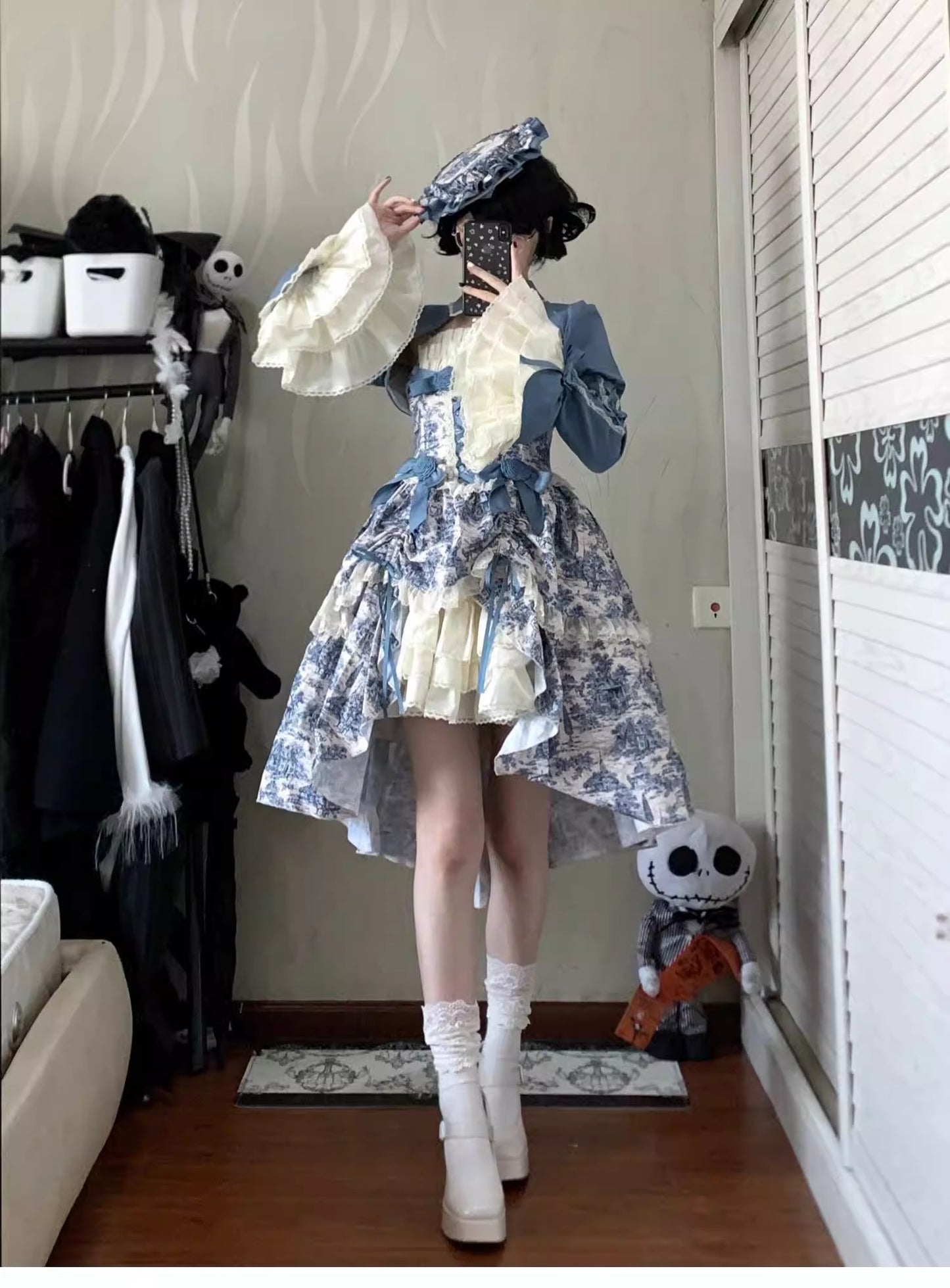 【受注予約~3/1】トワルドジュイ ボレロ付きジャンパースカートセット【小欣】