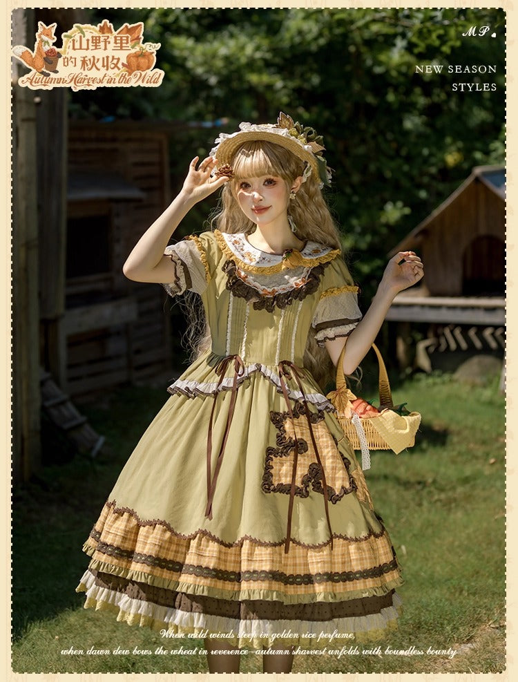 [Pre-orders open until October 2nd] Autumn Harvest in the Hill One-Piece Dress [Flowers and Pearl Box]