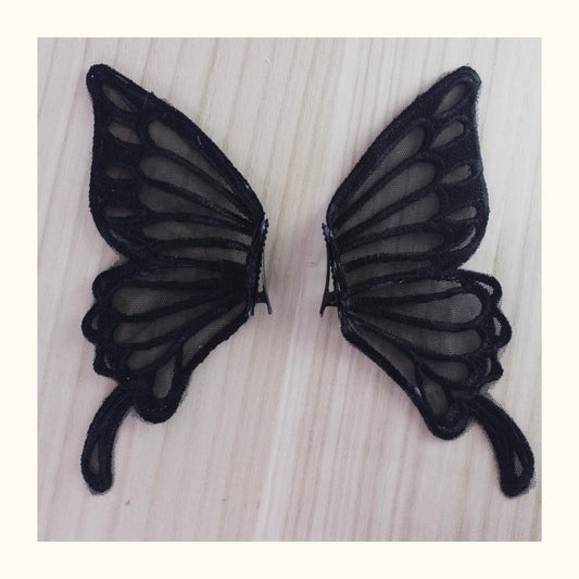 蝶々の羽根 リボンクリップ【鹿系少女手作小铺】