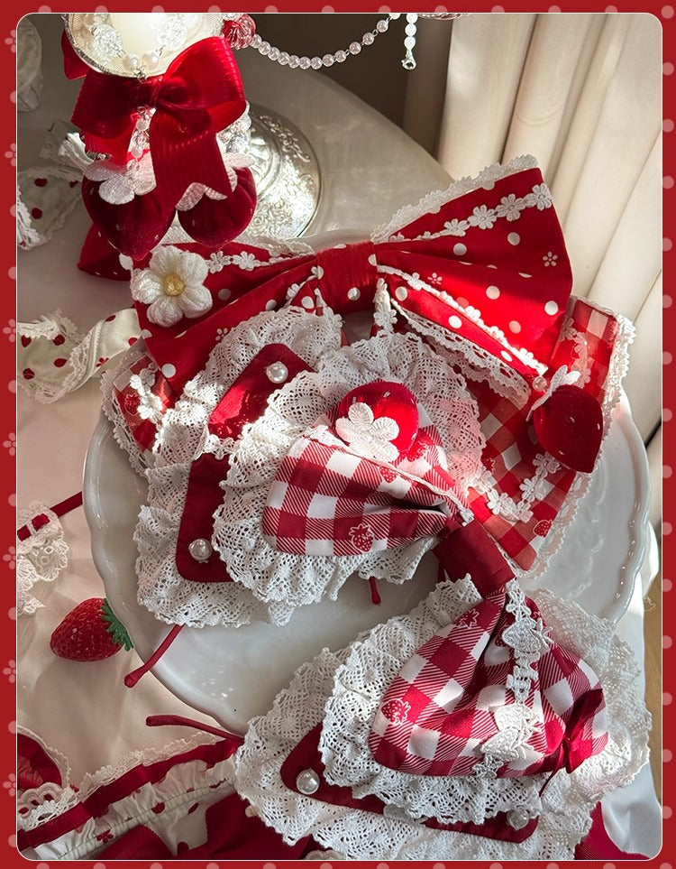 【受注予約~11/18】Strawberry Cake Illustration アクセサリー【花与珍珠匣】