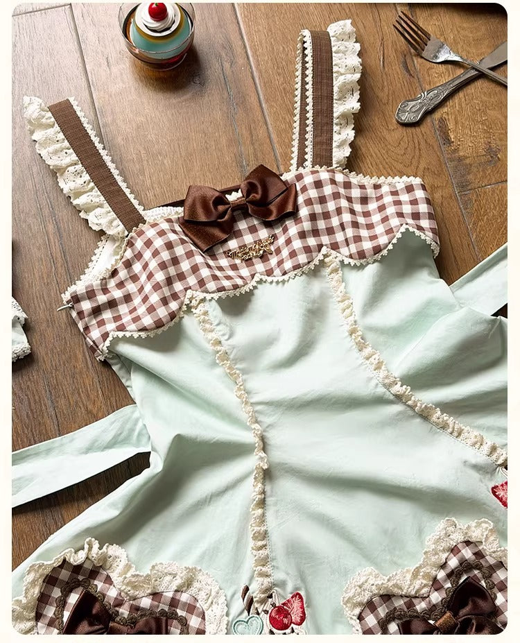 【受注予約~1/26】CupCakes ジャンパースカート【花与珍珠匣】