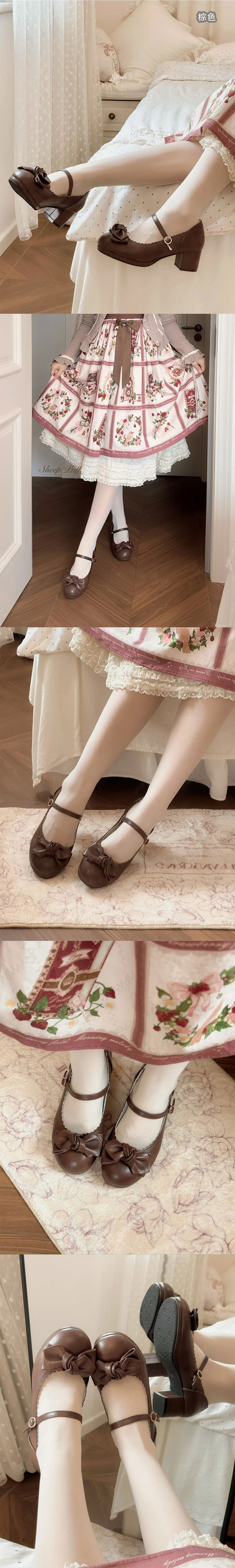 【受注予約~7/28】Gracefully Refined ストラップシューズ【Sheep Puff】