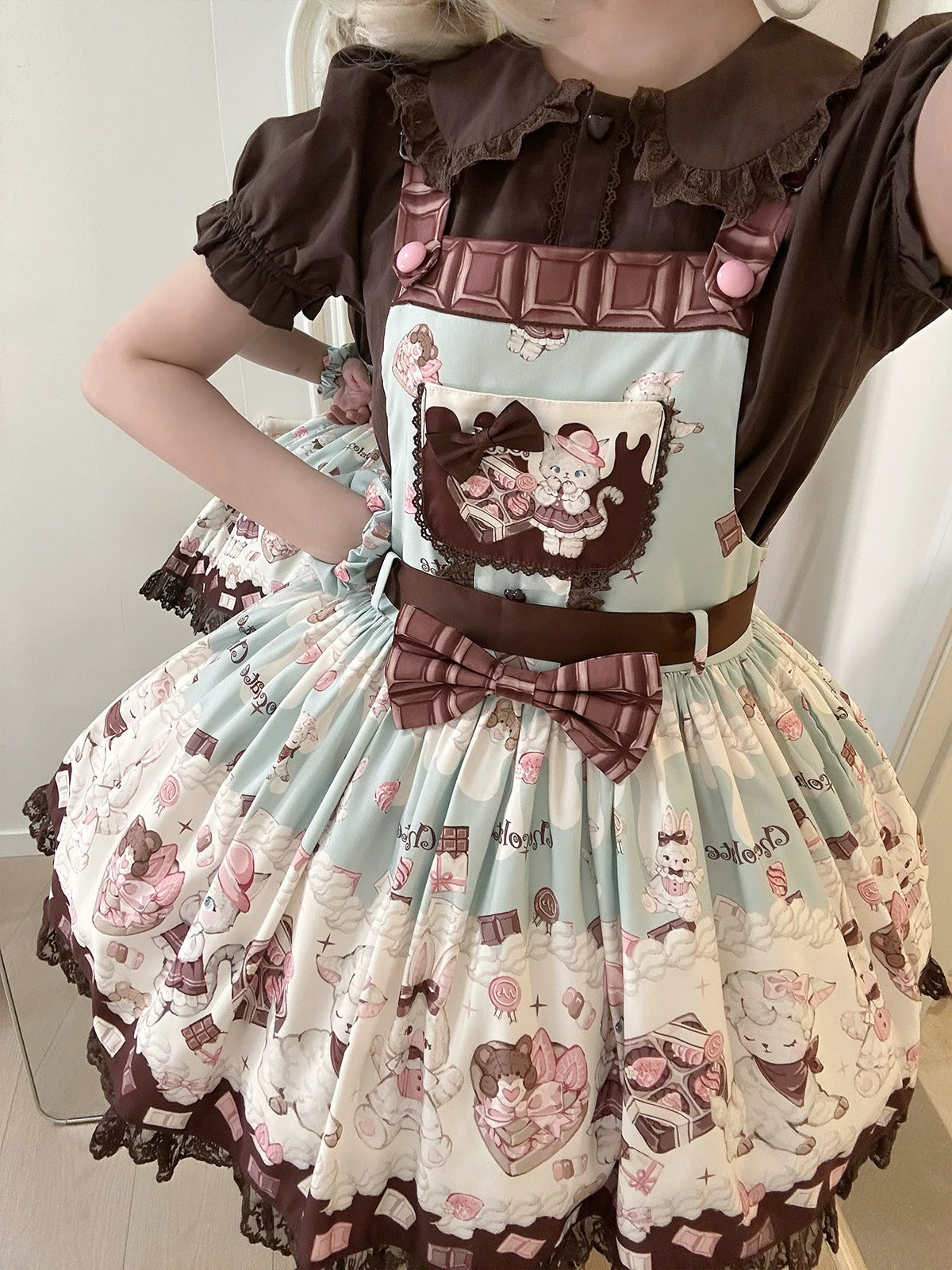Chocolate Cat Jumperrock und Latzhose 【TwilightCrush】