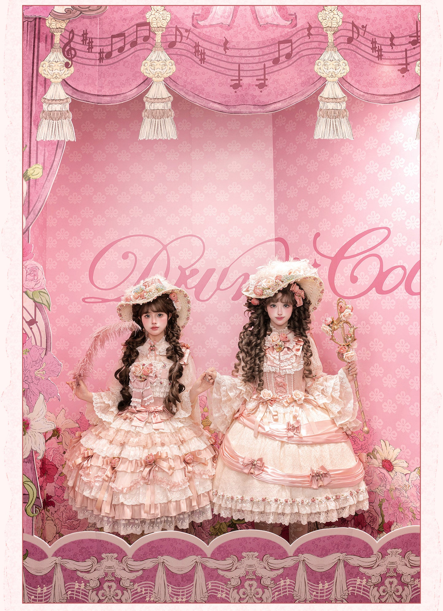 【受注予約~2/18】花のロンド ワンピース【Drunk Coco】