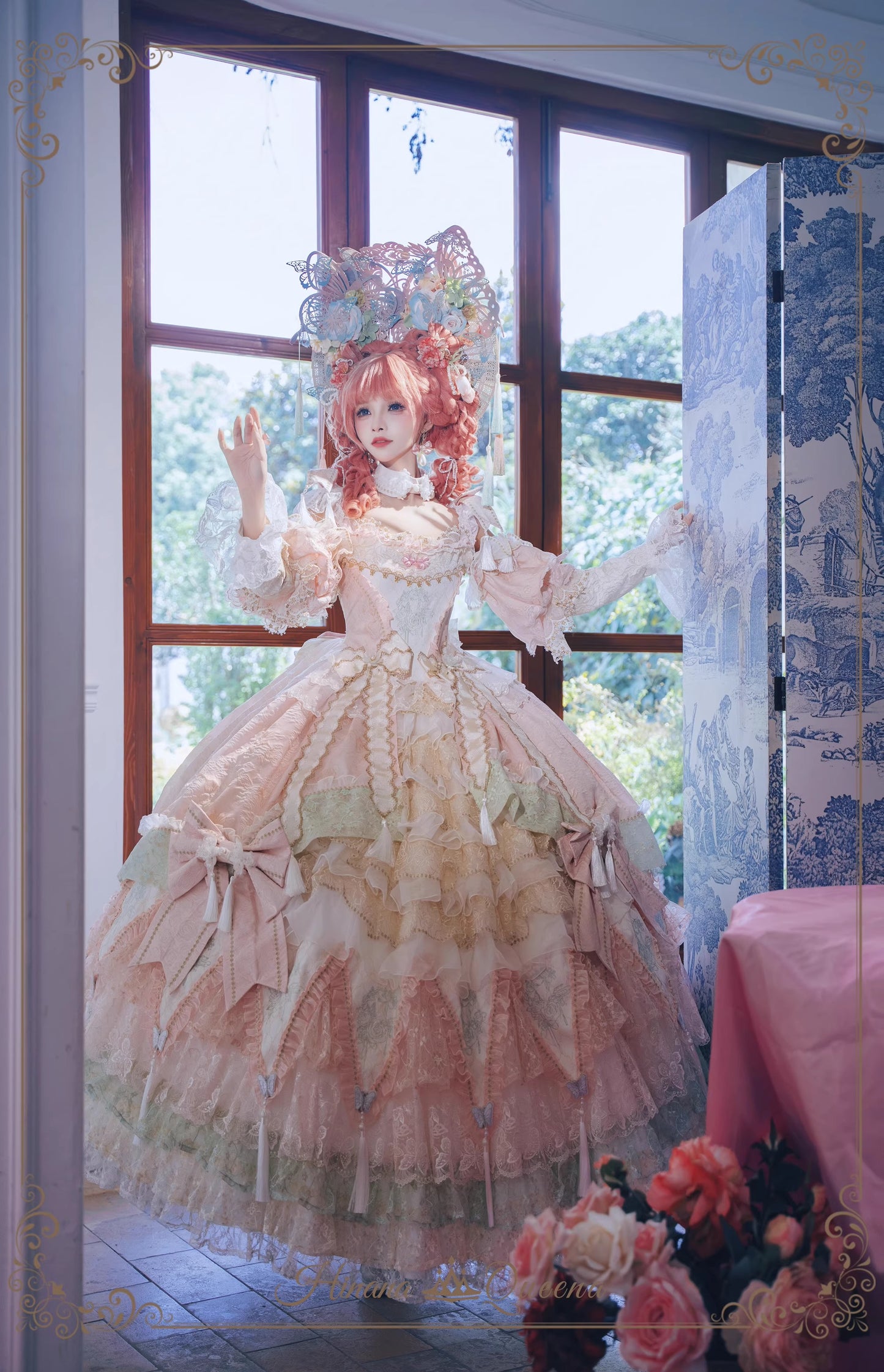 【受注予約~9/15】Crimson-Bee ワンピース【Hinana Queena】