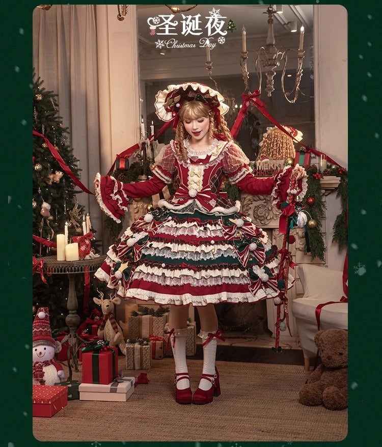 【受注予約~10/28】Christmas Eve ワンピース・ジャンパースカート【花与珍珠匣】