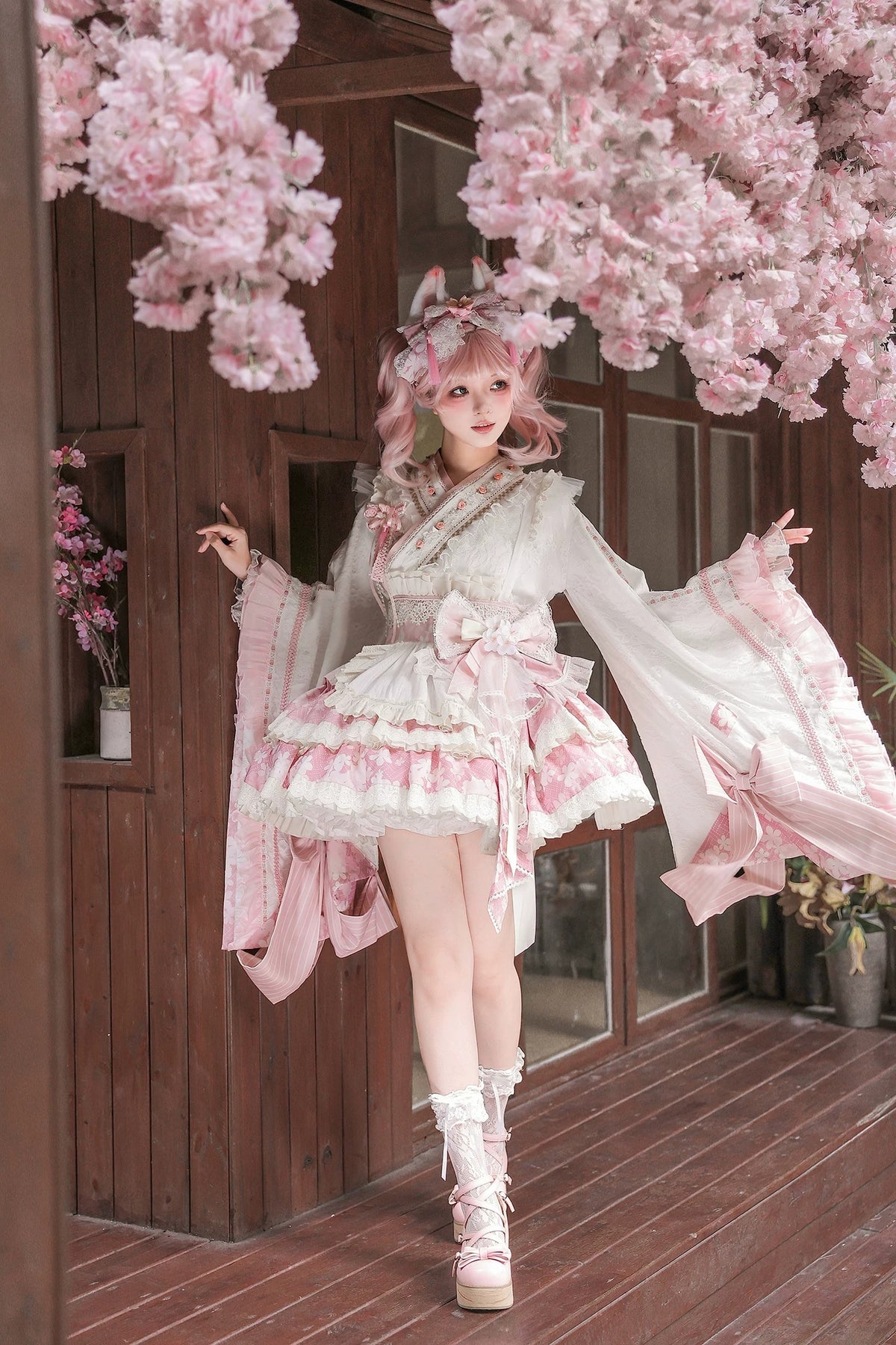 【受注予約~11/5】狐の嫁入り -SAKURA 2026 ver.- セットアップ【Felinae Cookie】