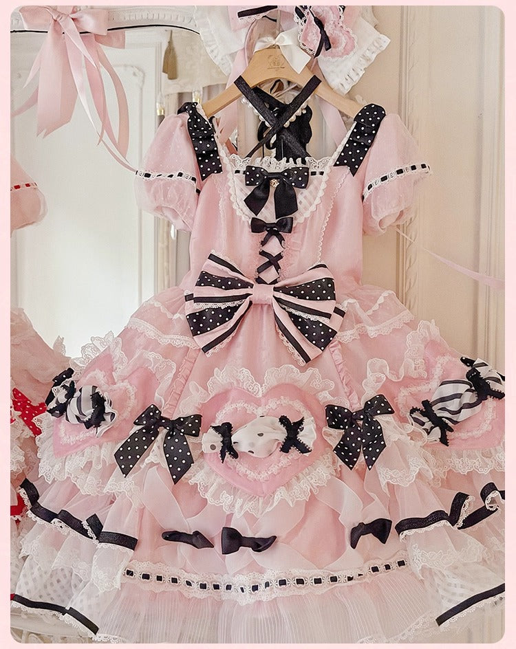 【受注予約~12/8】Candy Wrapper ワンピース【花与珍珠匣】