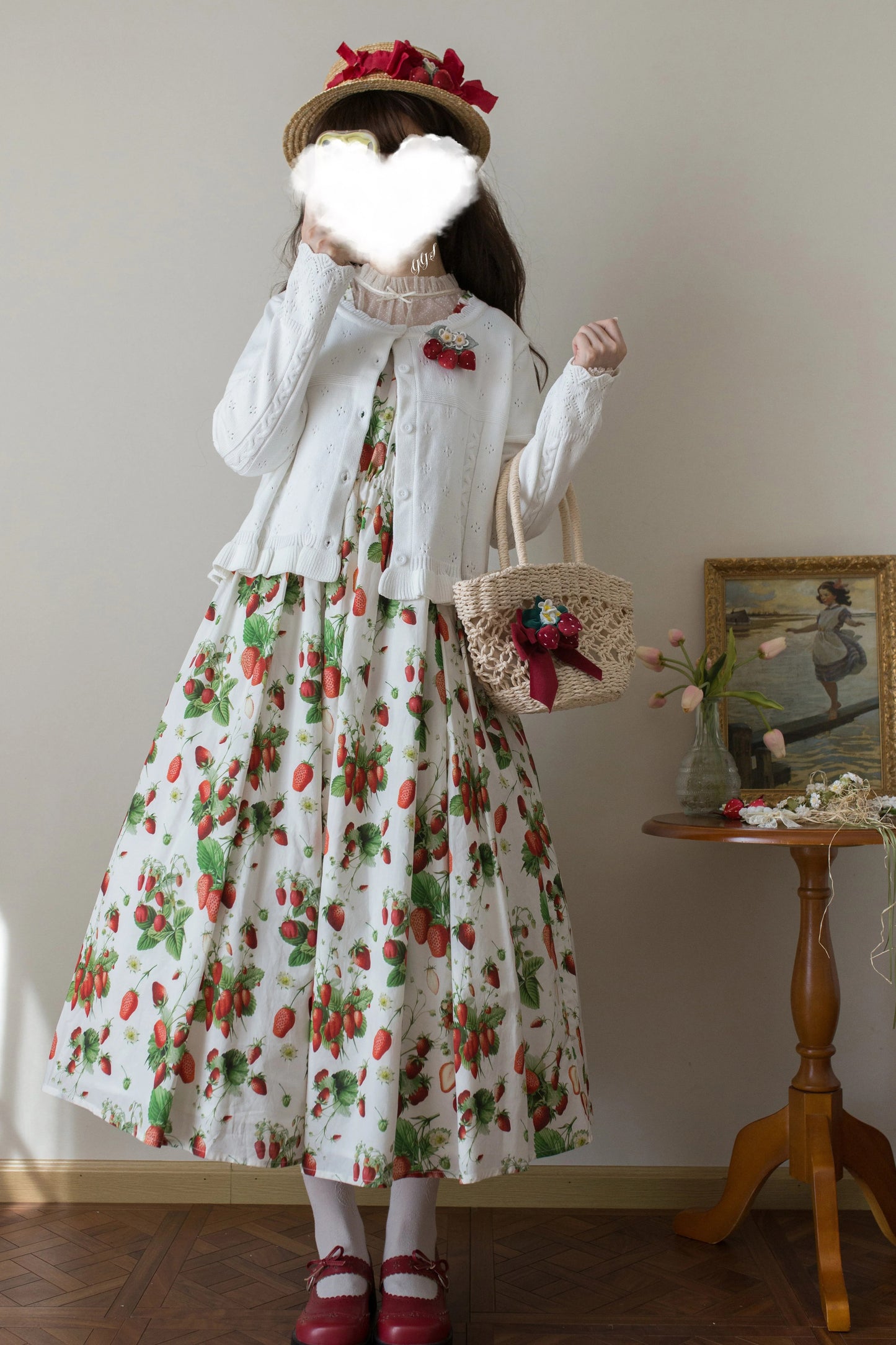 ラウンドネックニットトップス【MIST】