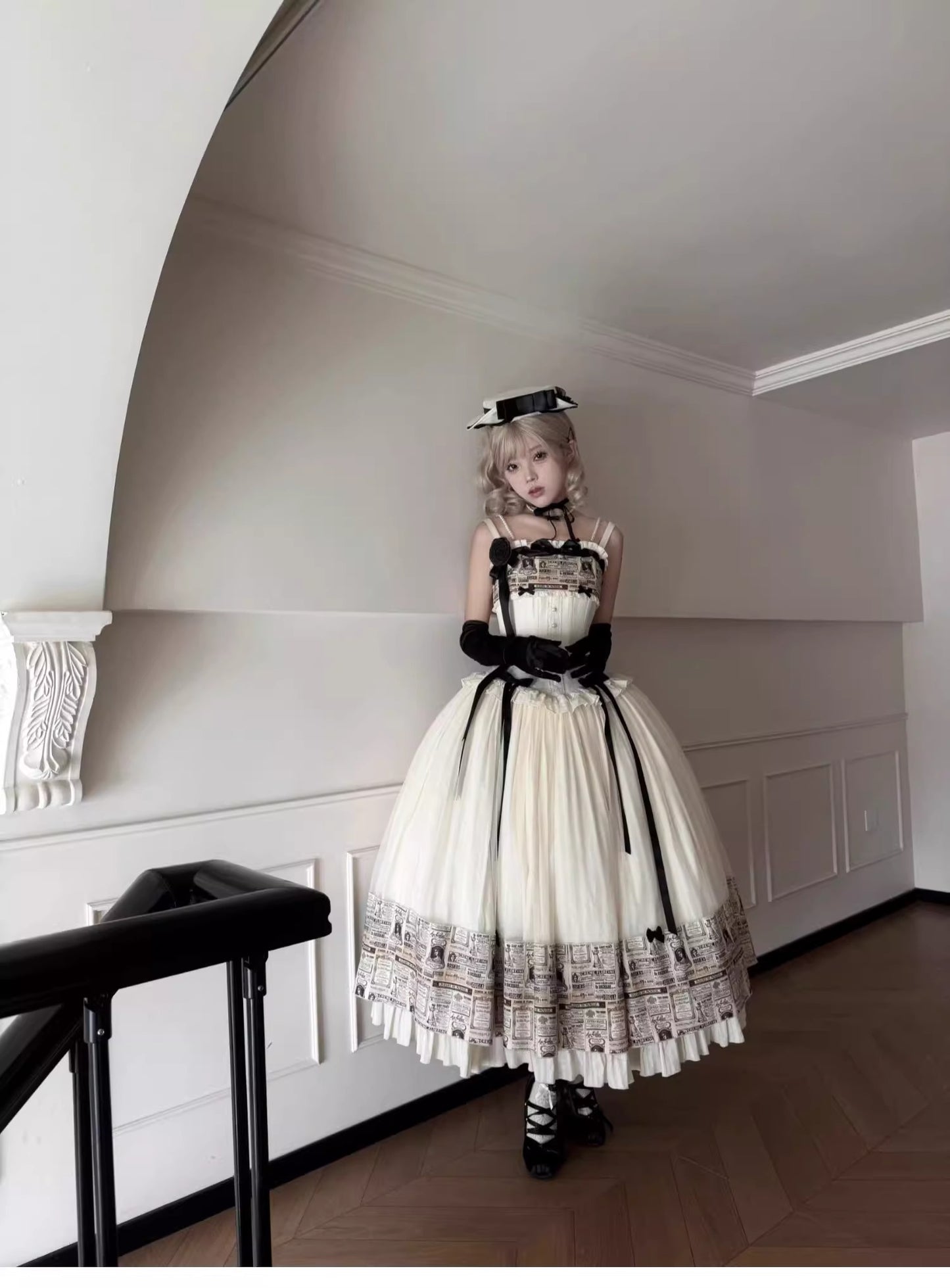 Letters from London ジャンパースカート【小欣】