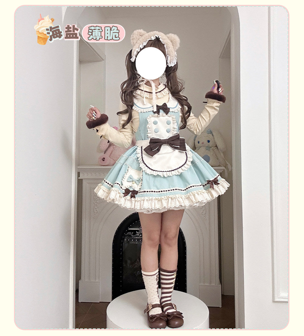 【受注予約~2/5】Sea Salt Crispy サロペット・ハットセット【momoko】