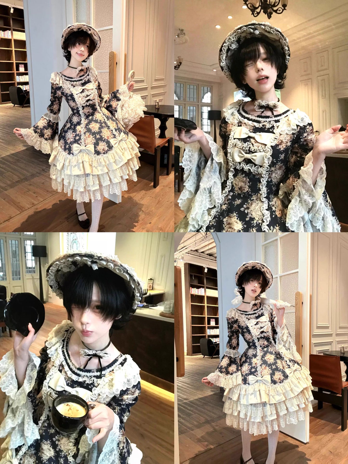 【受注予約~3/17】Diana Rose ワンピース(花柄Ver.)【NiUNiUQ7】