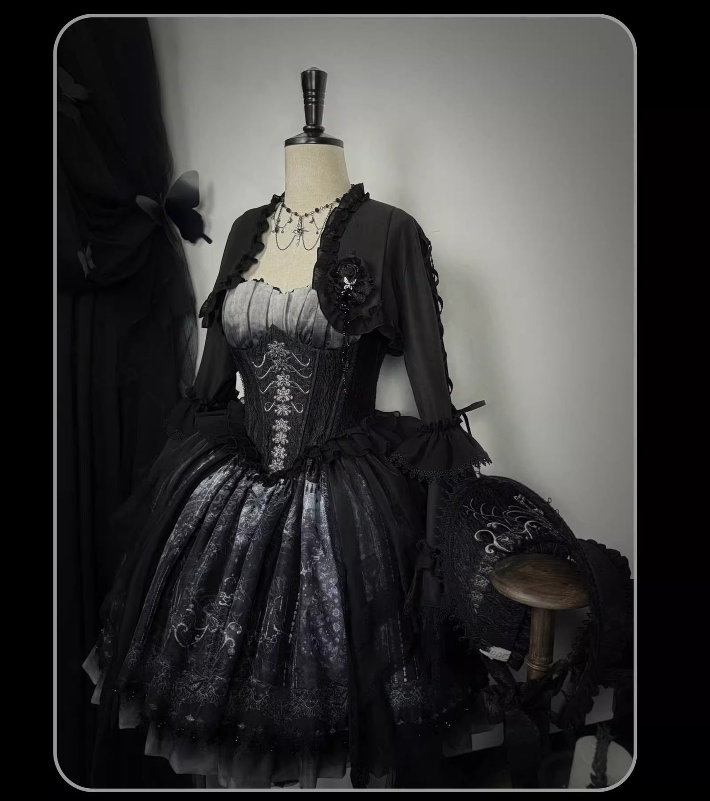 【受注予約~11/20】Butterfly Bone ボレロ・コルセット・ブラウス【SUSIN】