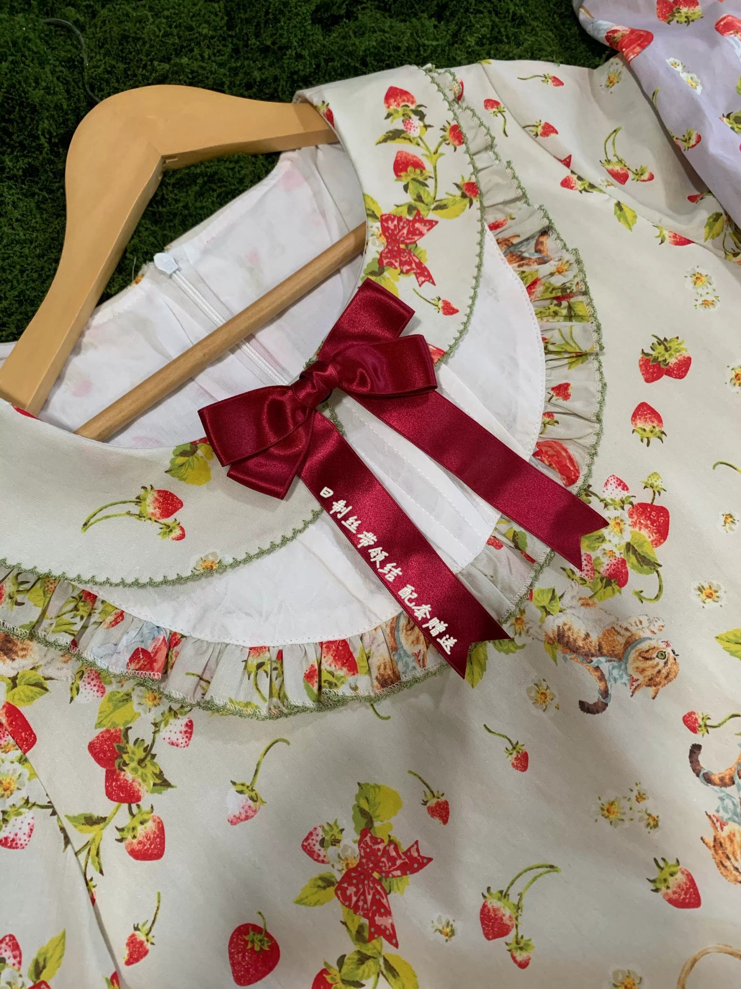 Berry Cat & Strawberry ワンピース【Wind and Slumber】